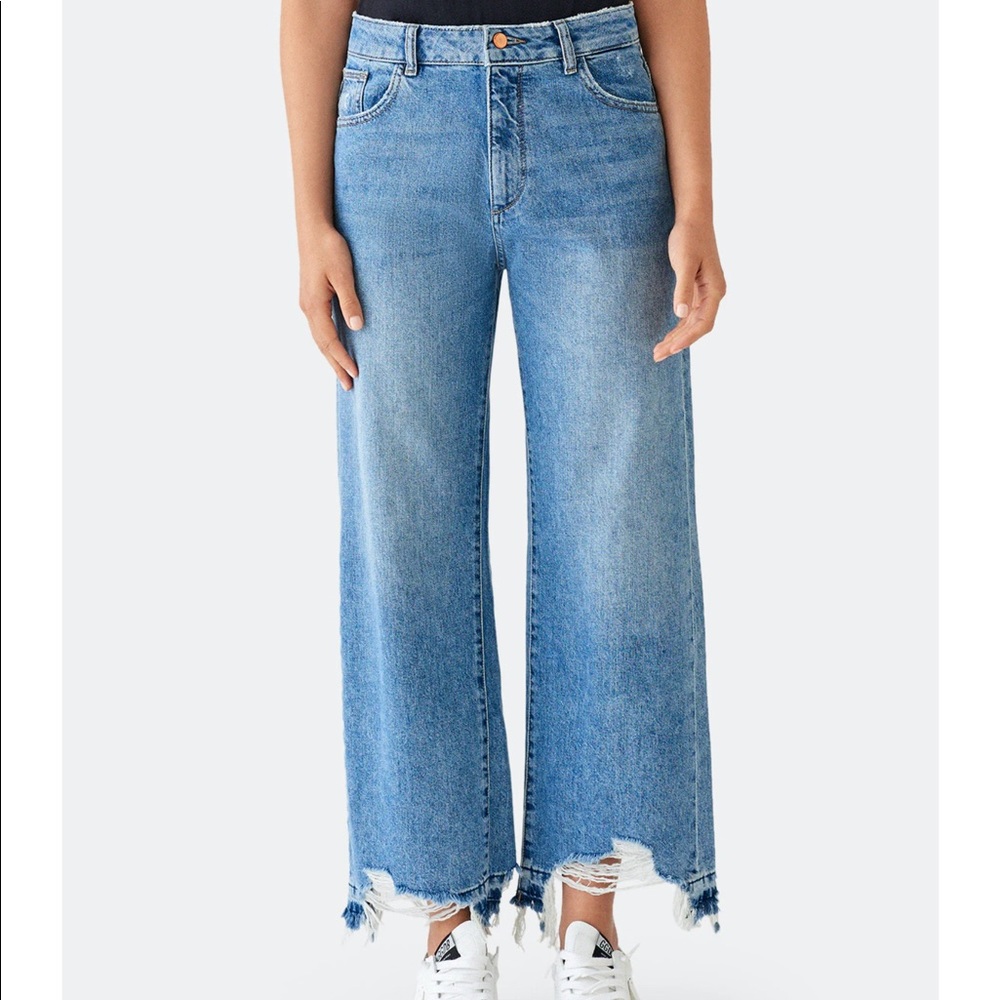 DL1961 HEPBURN High Rise Wide Leg Jeans Size 27